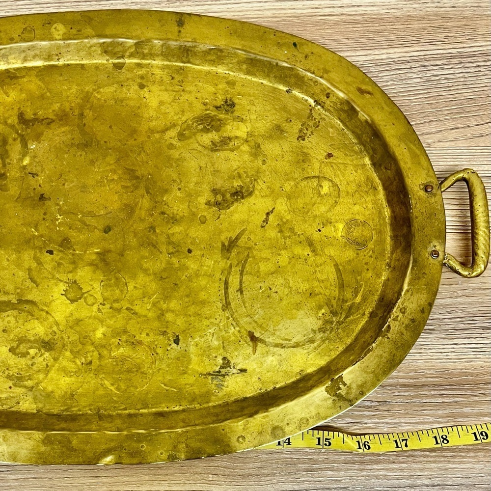 Antique Russian Hand Made Heavy Weight Tray - Picture 4 of 10
